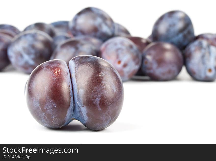 Fresh plums