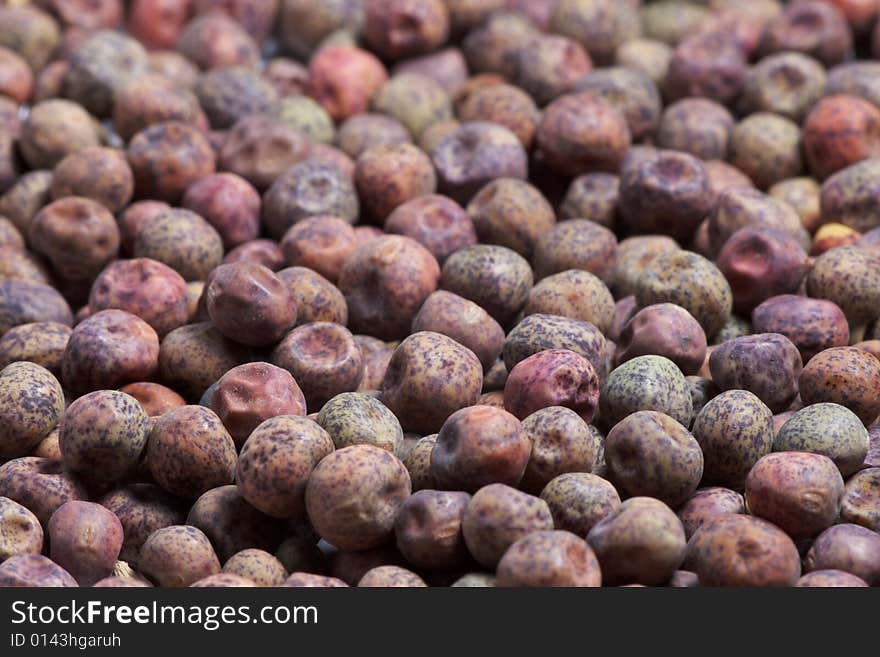 Colorful seeds close-up background texture