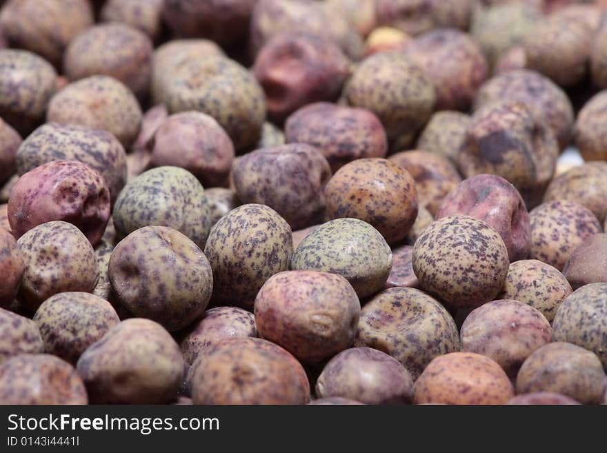 Colorful seeds close-up