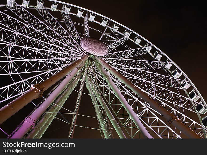 Ferris wheel in the dark