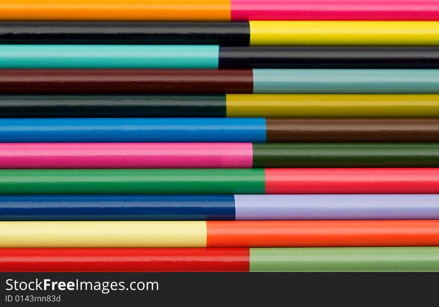 Colorful pencils background 
abstract colors