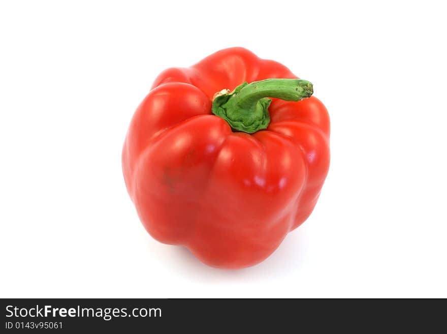 Red pepper isolated in studio