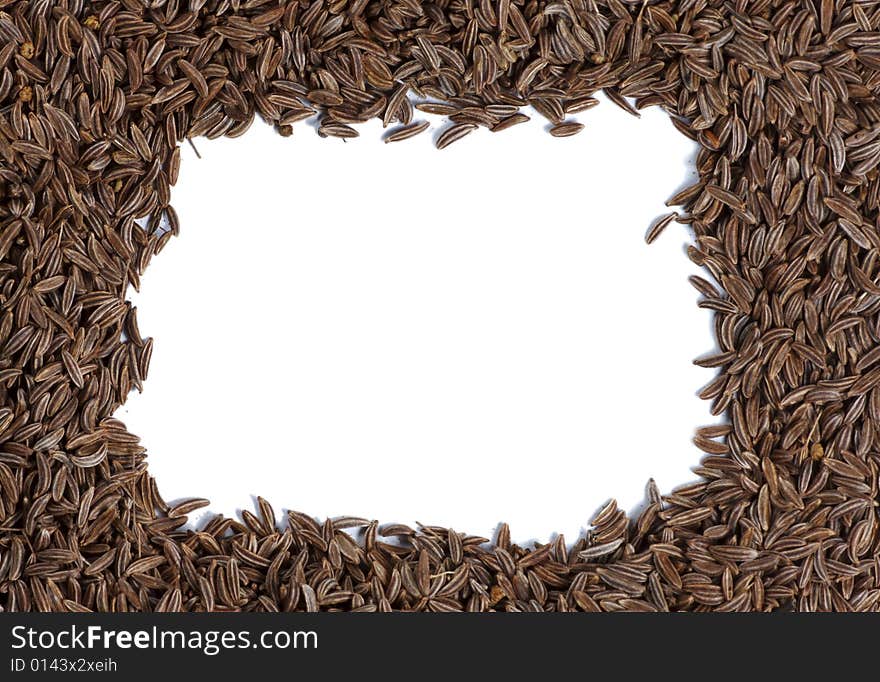 Caraway seeds close-up background texture. Caraway seeds close-up background texture