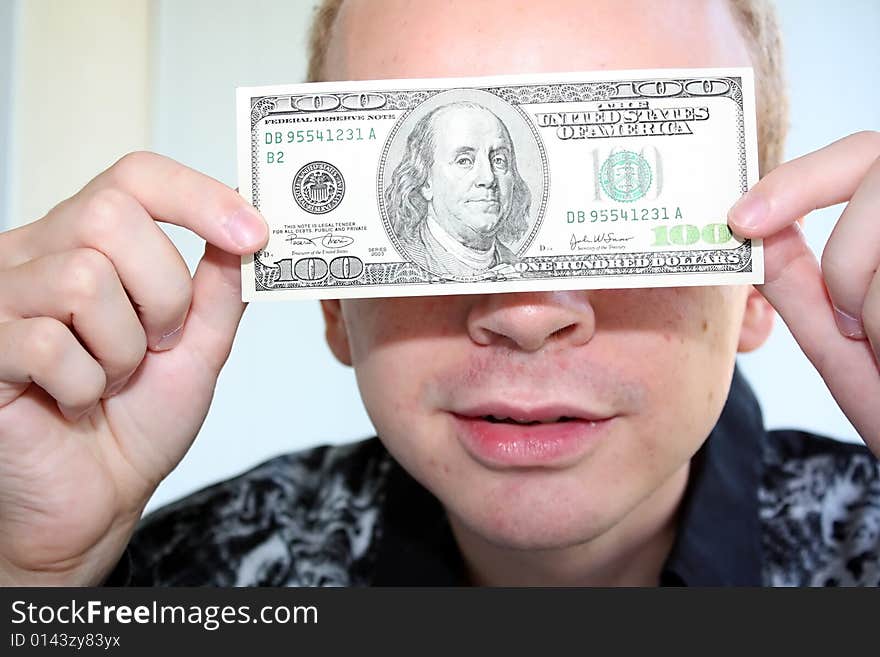 Man with dollar