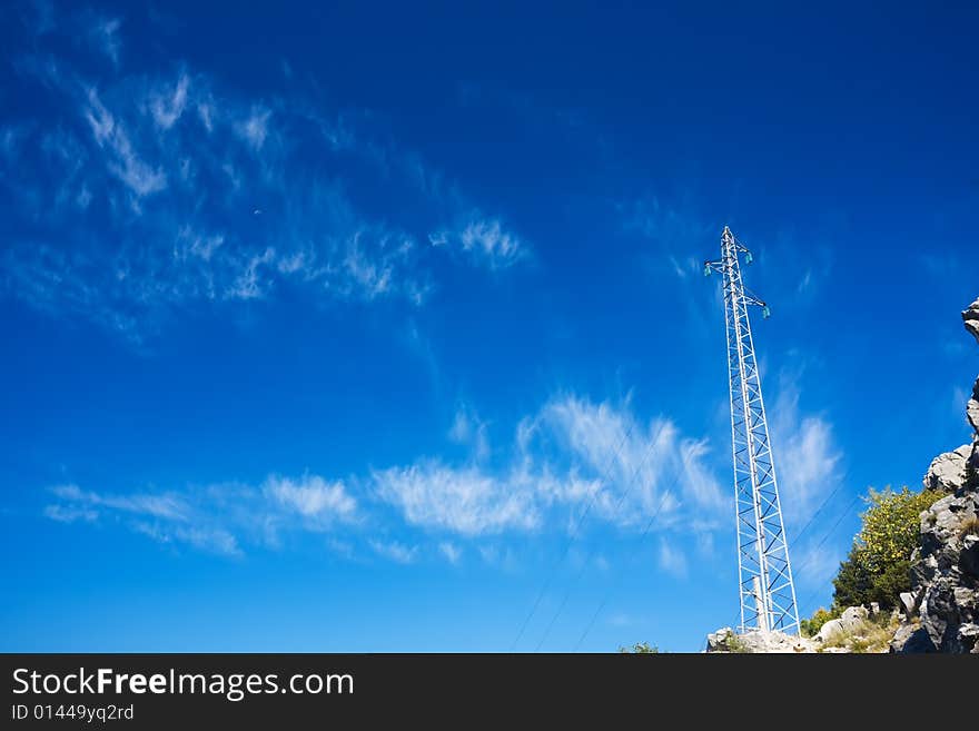 Mast on the cliff