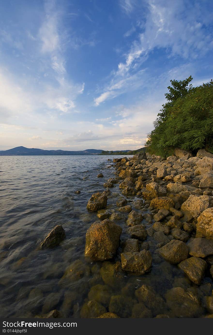 Stone and Lake