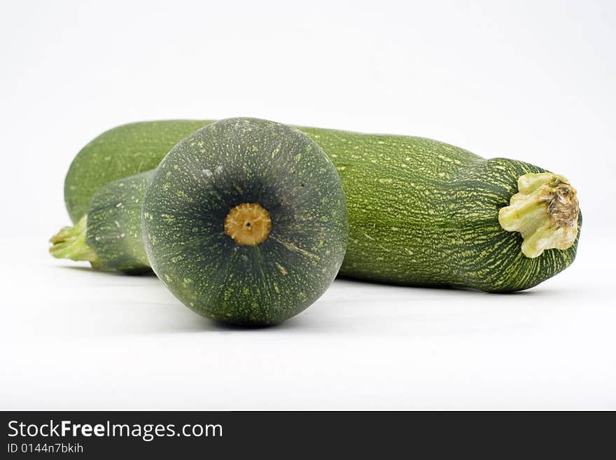 Fresh zucchini isolated