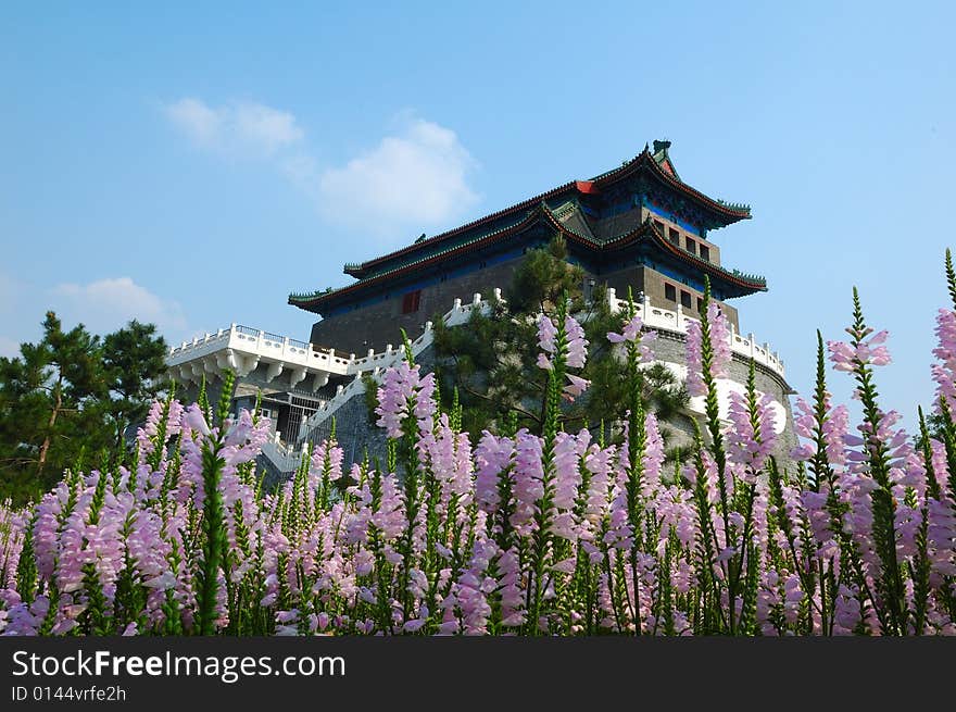 Ancient tower-QianMen,before the Forbidden City in Beijing, China.