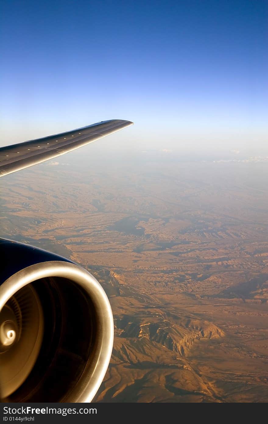 Jet Over Mountains