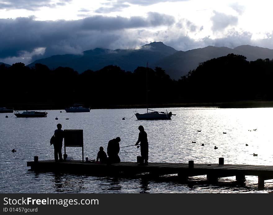 Fishing on Lake Windermere