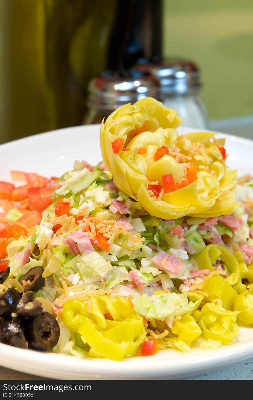 Fresh artichoke salad