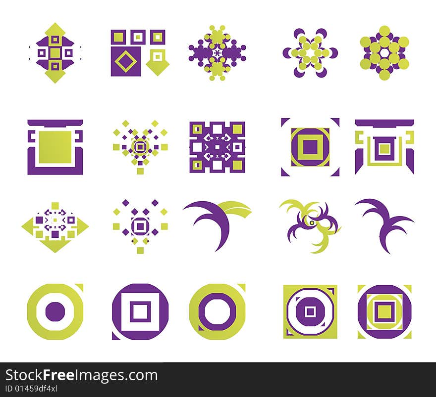 Useful vector shape icons - illustrations. Useful vector shape icons - illustrations