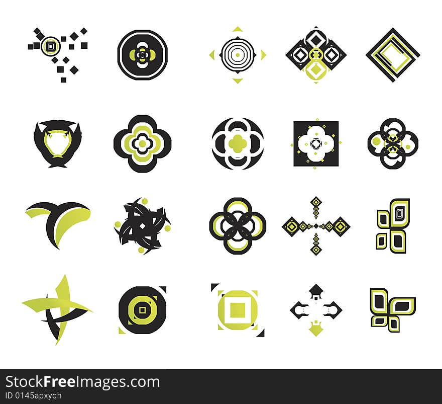 Useful vector shape icons - illustrations. Useful vector shape icons - illustrations