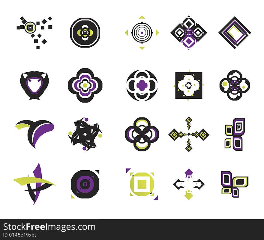 Useful vector shape icons - illustrations. Useful vector shape icons - illustrations