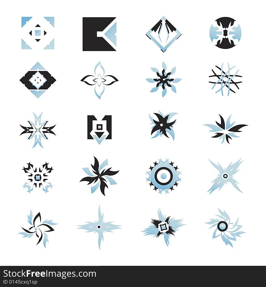 Useful vector shape icons - illustrations. Useful vector shape icons - illustrations