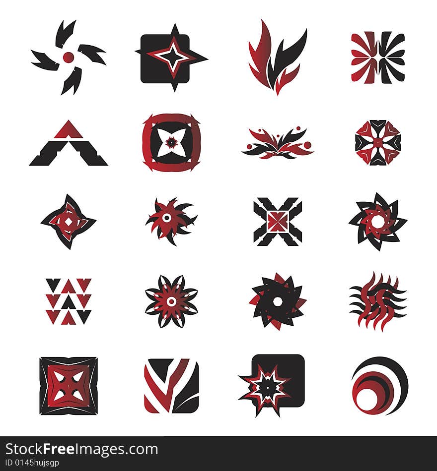 Useful vector shape icons - illustrations. Useful vector shape icons - illustrations