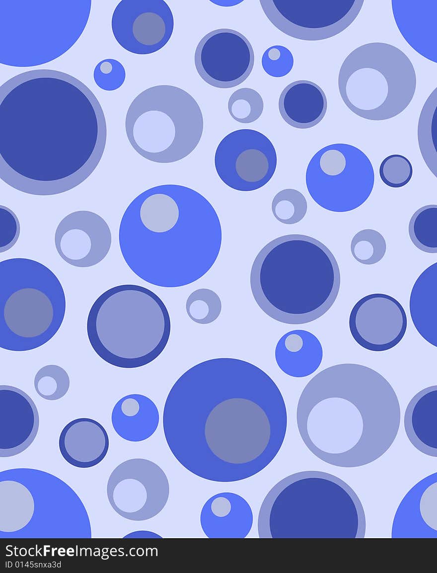 Abstract background with circles in dark blue colour. Abstract background with circles in dark blue colour