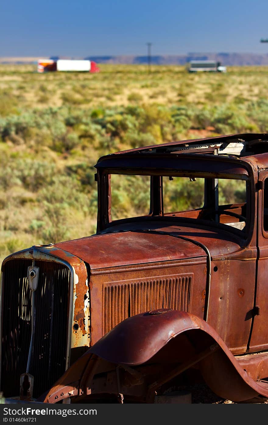 An Old Rusted Vintage Automobile