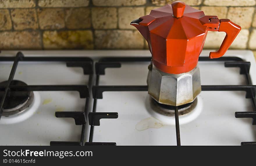 Coffee maker red