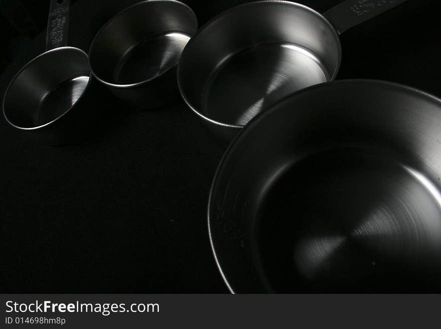 Measuring spoons shot in studio with one snoot light source