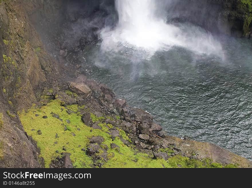 Snoqualmie Falls with Moss