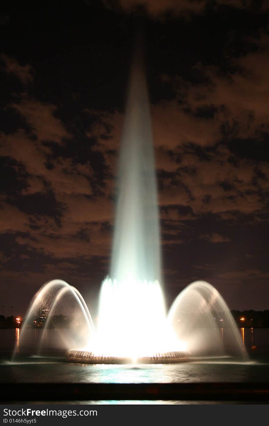 Beautiful Illuminated Fountain