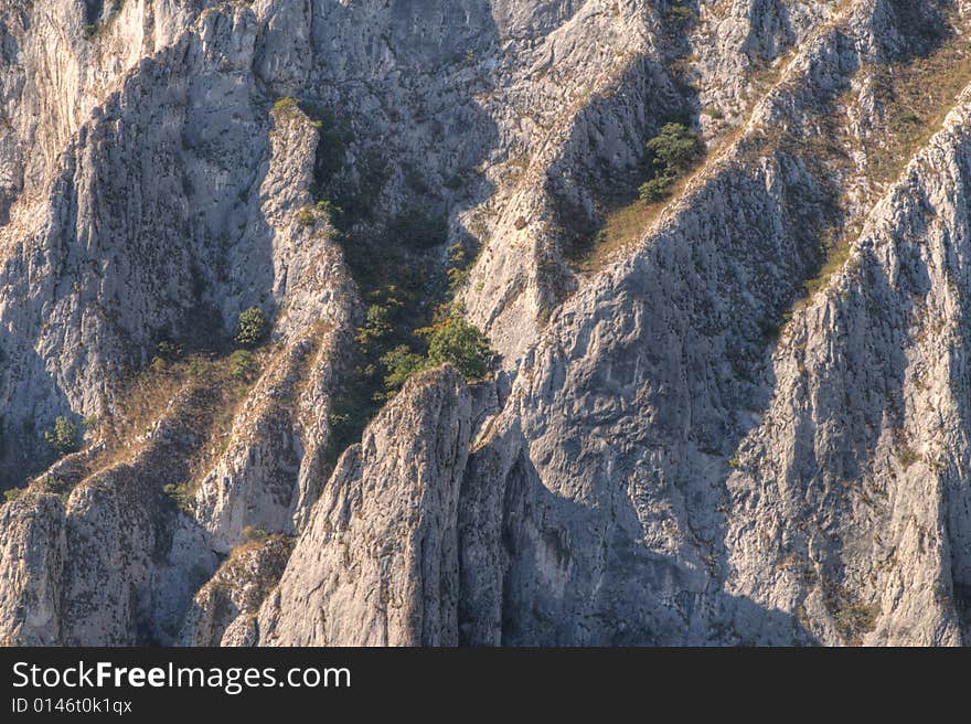 Close-up image of cliff-Location Turda's Canyon,Transylvania,Romania. Close-up image of cliff-Location Turda's Canyon,Transylvania,Romania.