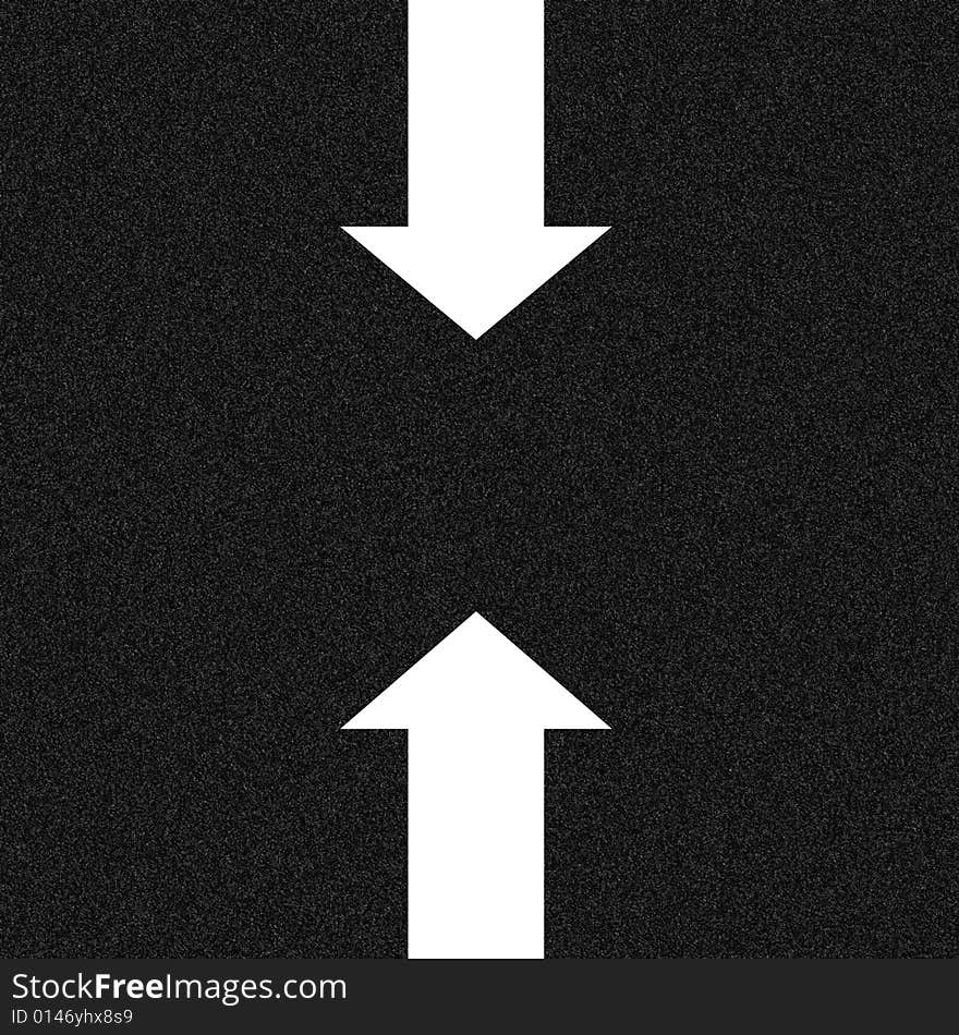 Arrows On Road