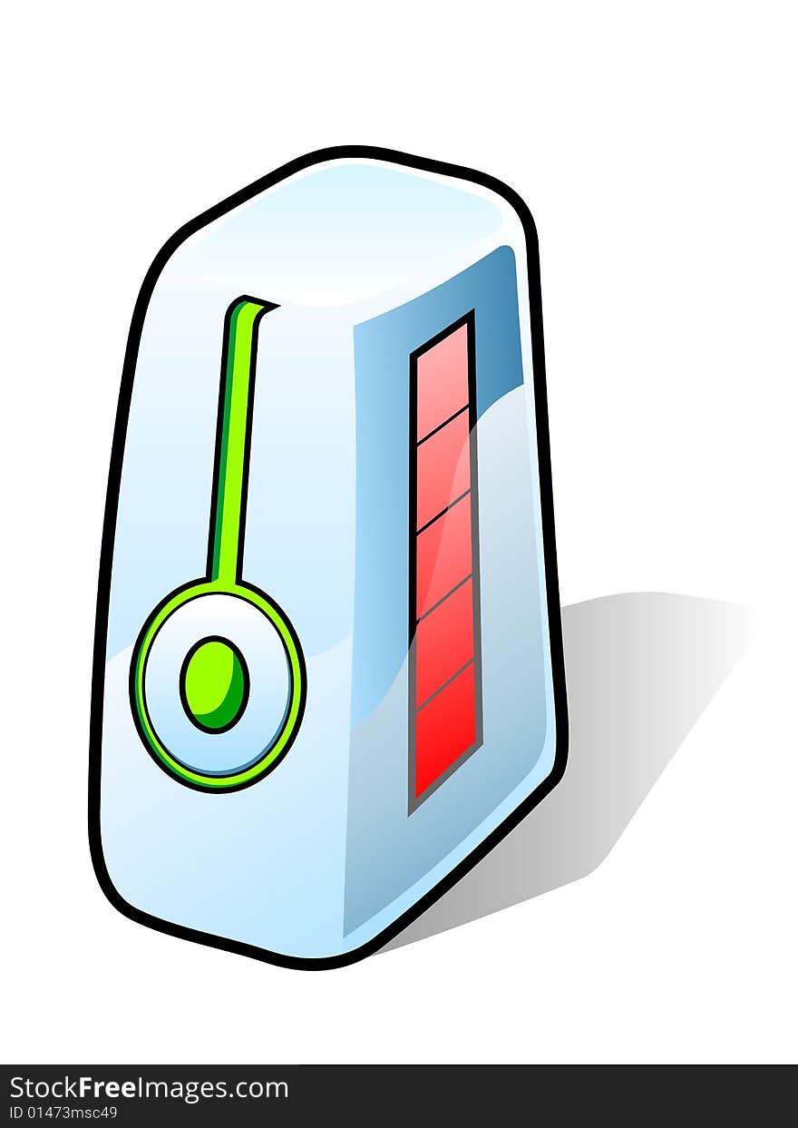 Icon representing digital storehouse of the data. It can be a server or the system block.