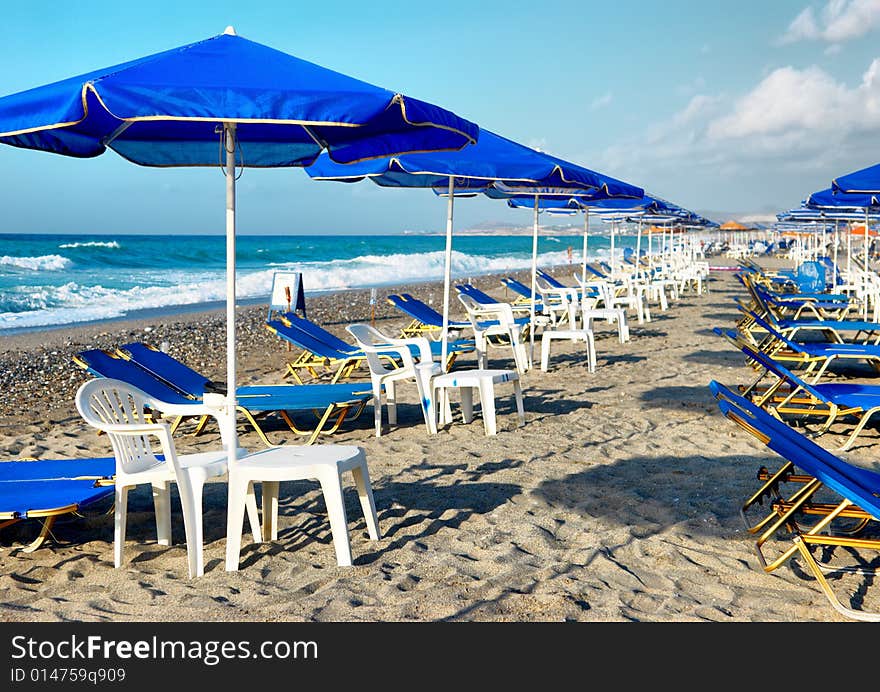 Tranquil scene on the beach