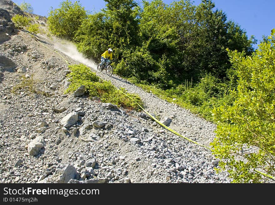 Downhill racer in Hungary, Felsotarkany