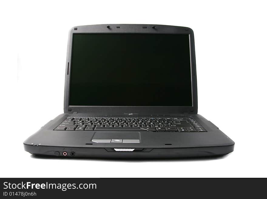 Black notebook  isolated on a white background