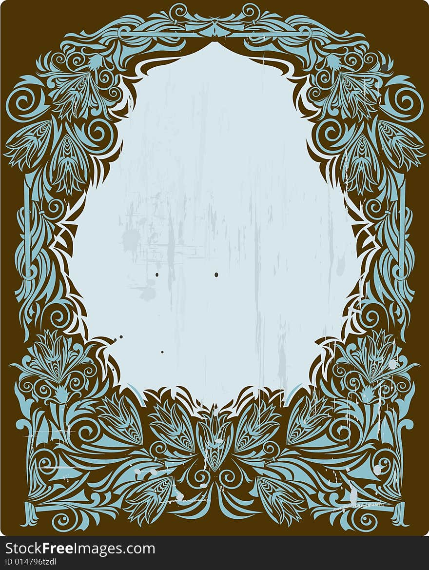 Vintage blue frame