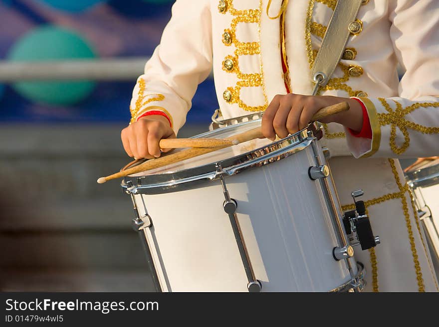 Girl with drum