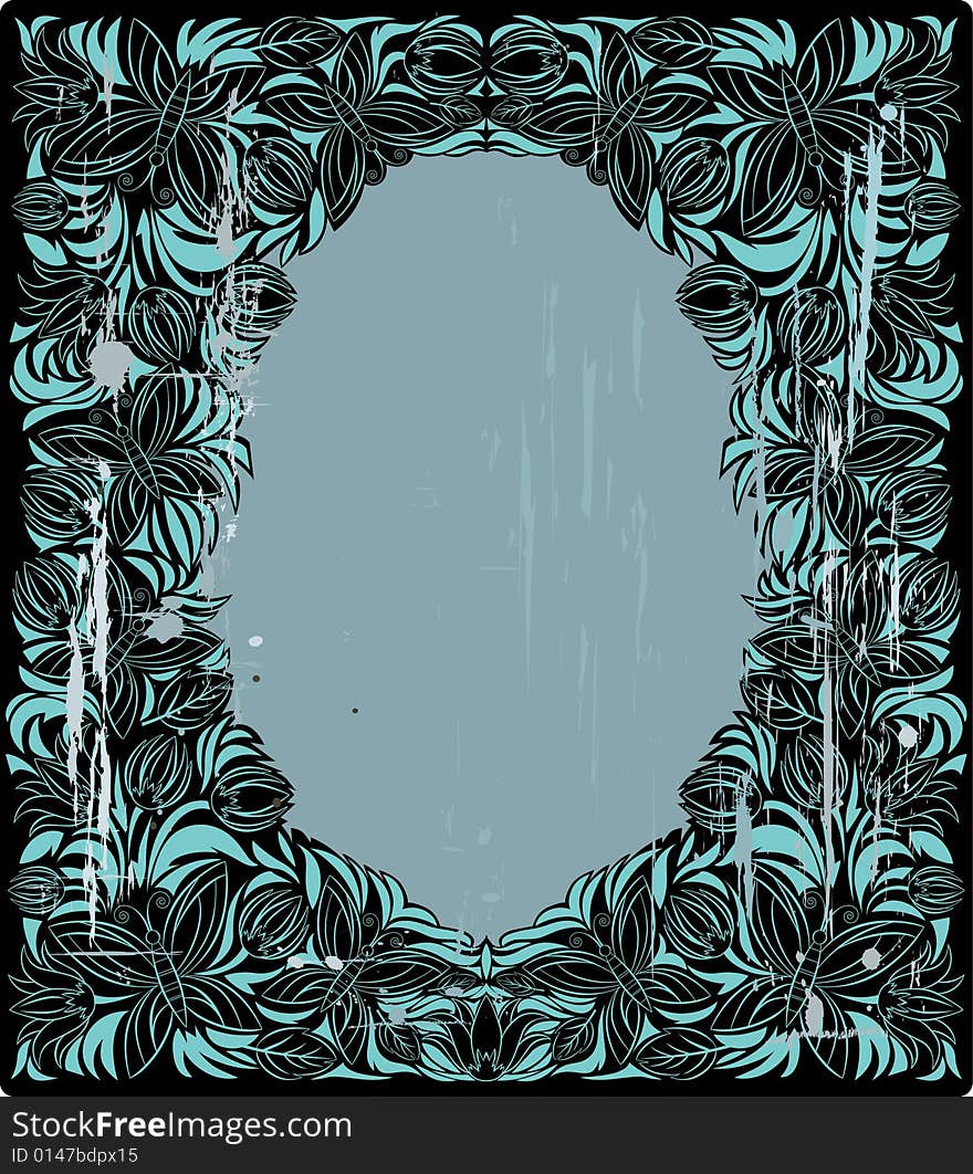 Vintage blue frame