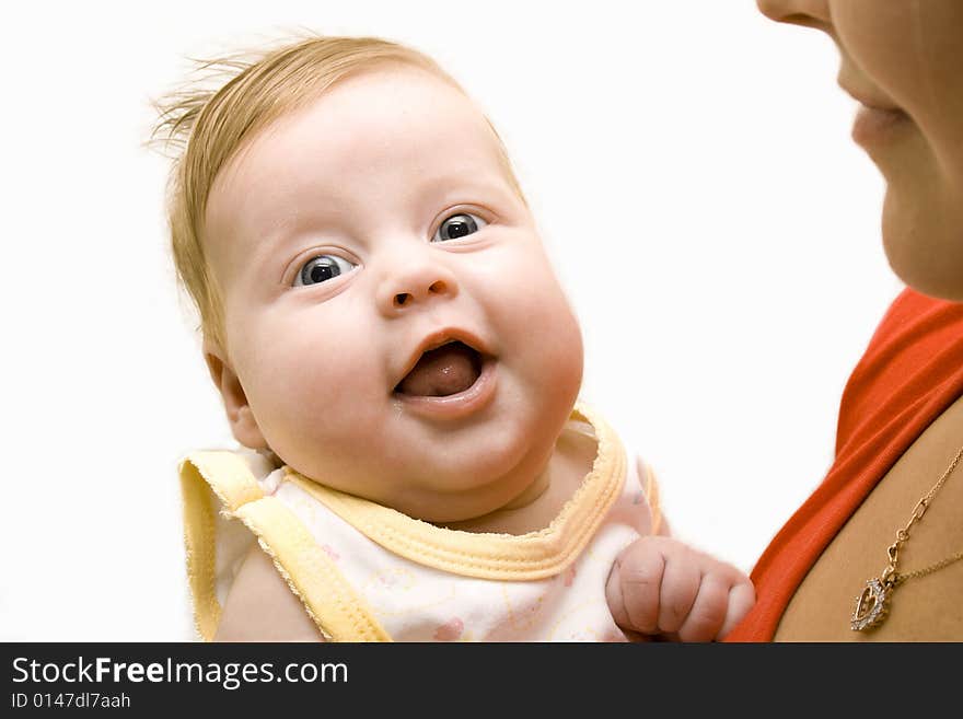 Happy Baby With Mom