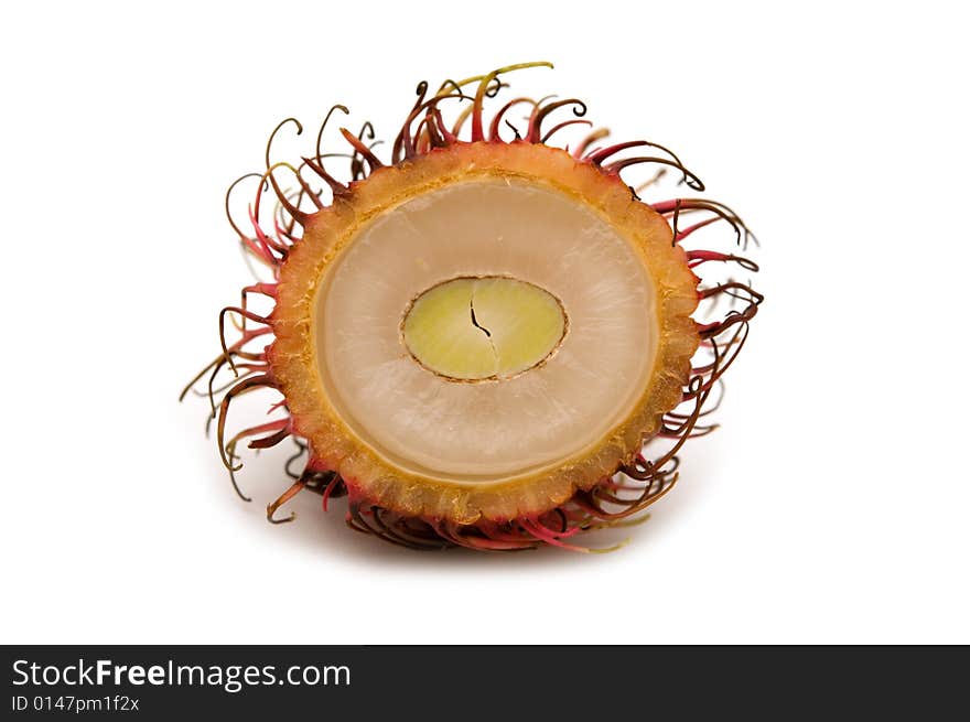 Slice rambutan