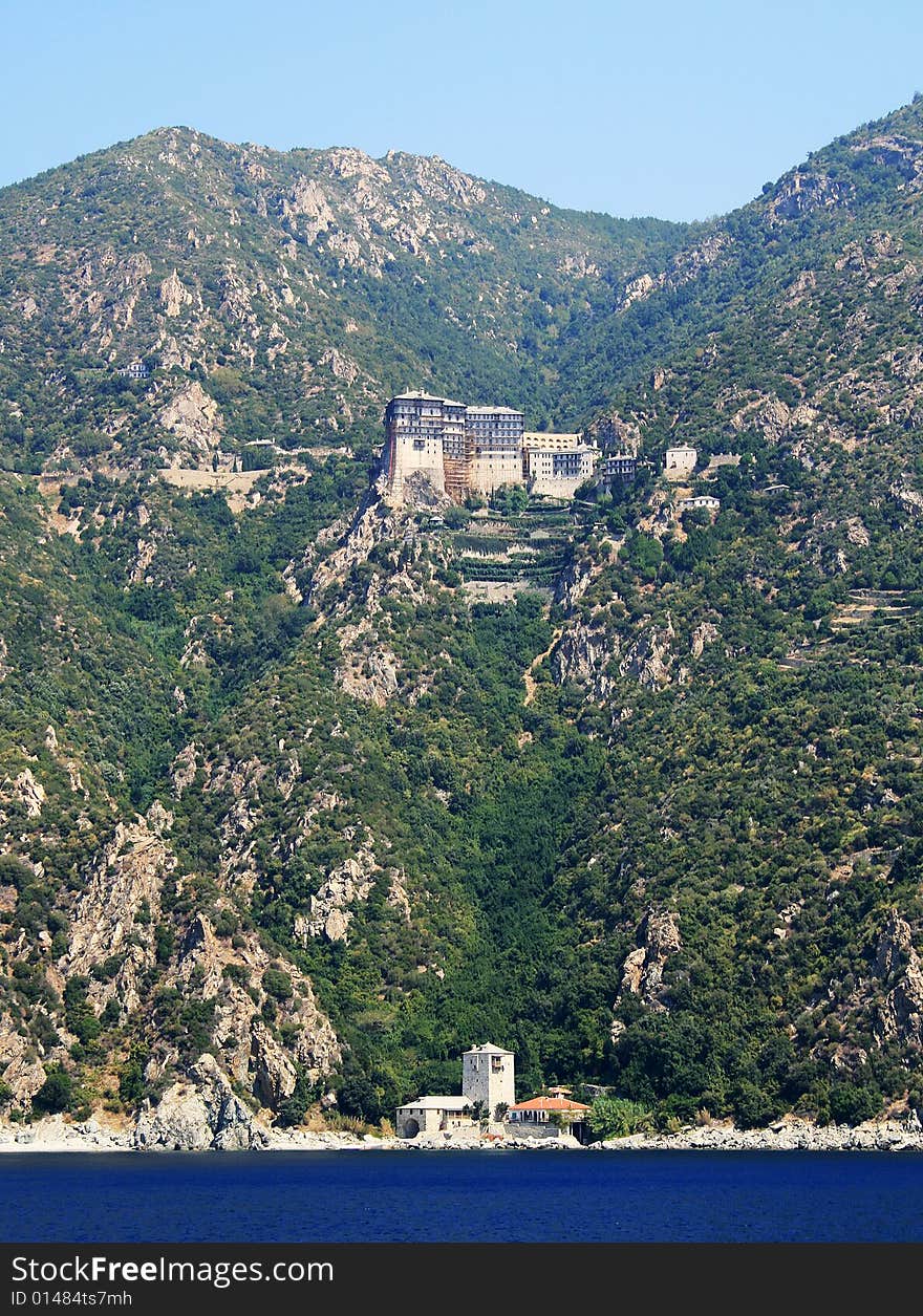 Holy Monastery Simonopetras, Athos. Chalkidiki, Greece.