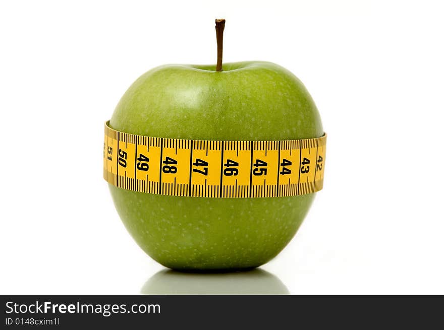 Apple and measuring tape 2