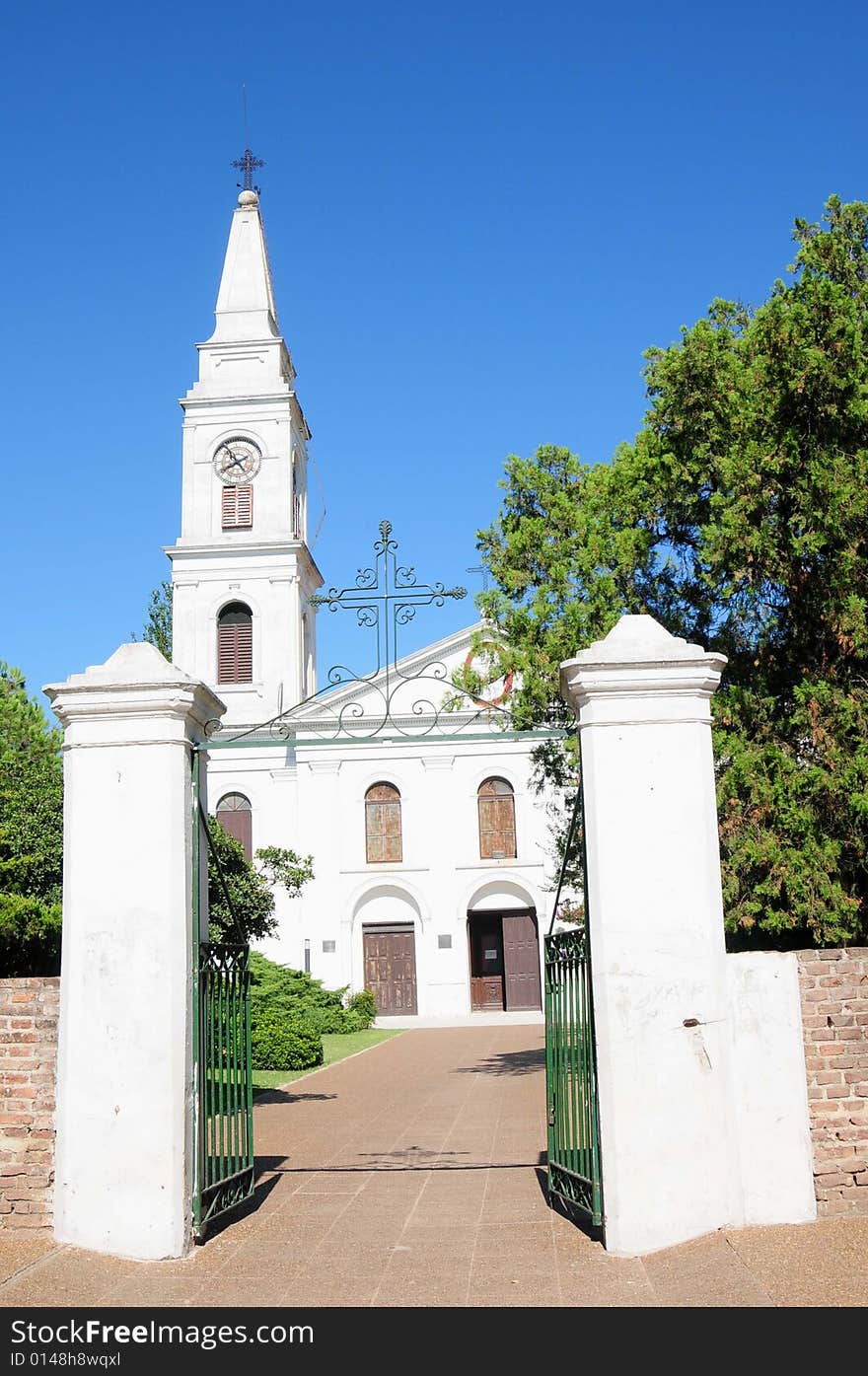 Entrance of small town Church 3