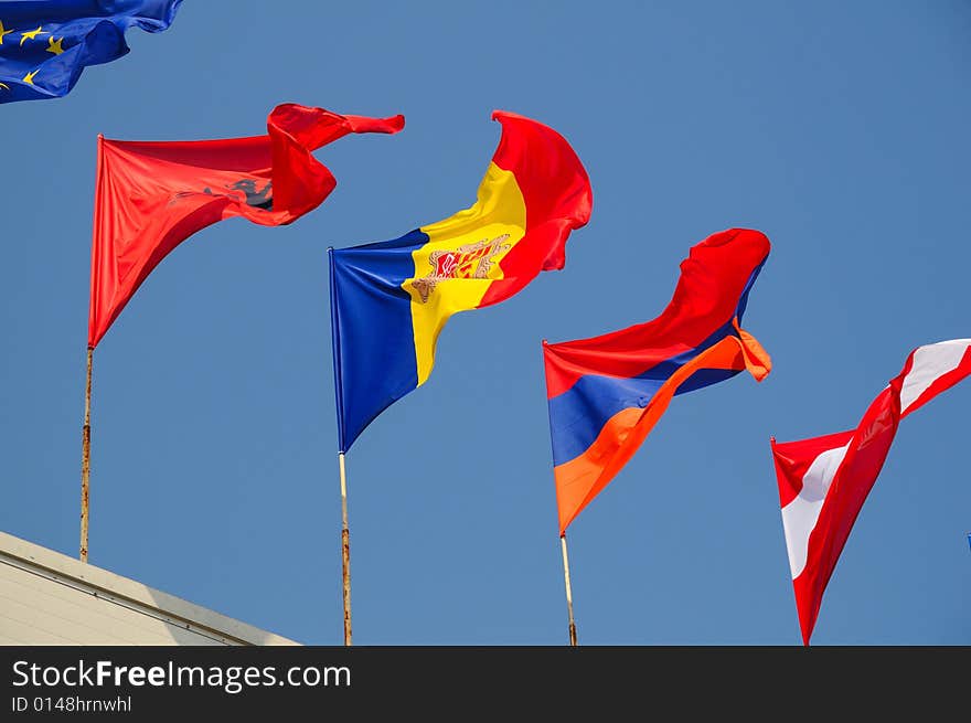 Various National Flags