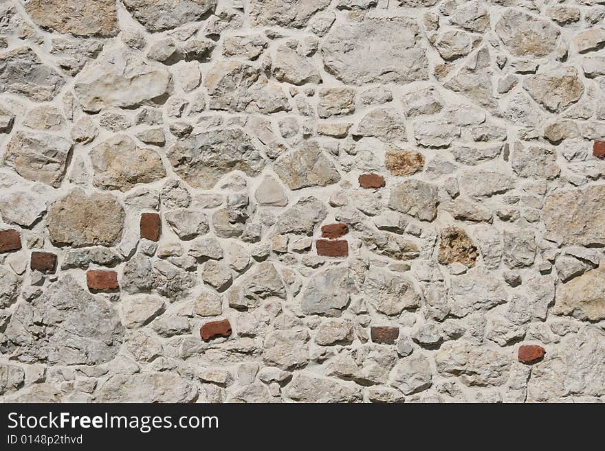 Polish ancient wall, stones and bricks. Polish ancient wall, stones and bricks