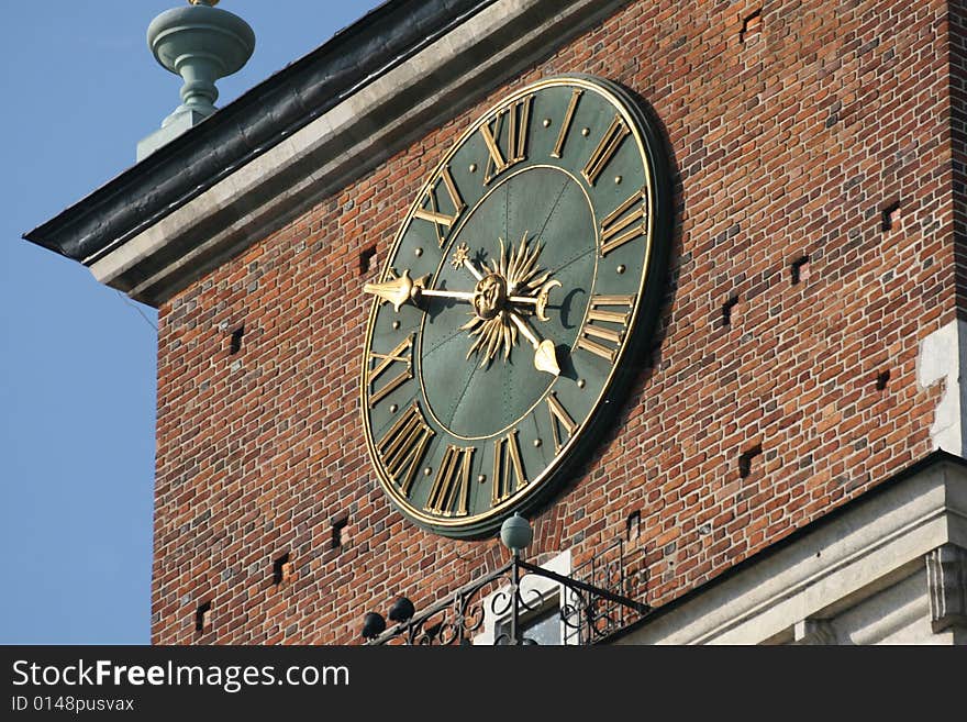 City hall clock