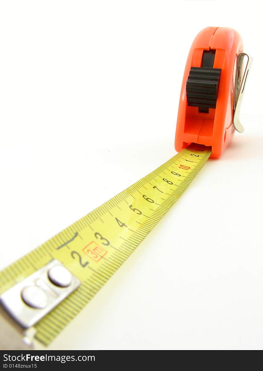 Meter, measuring device, isolated over white background.