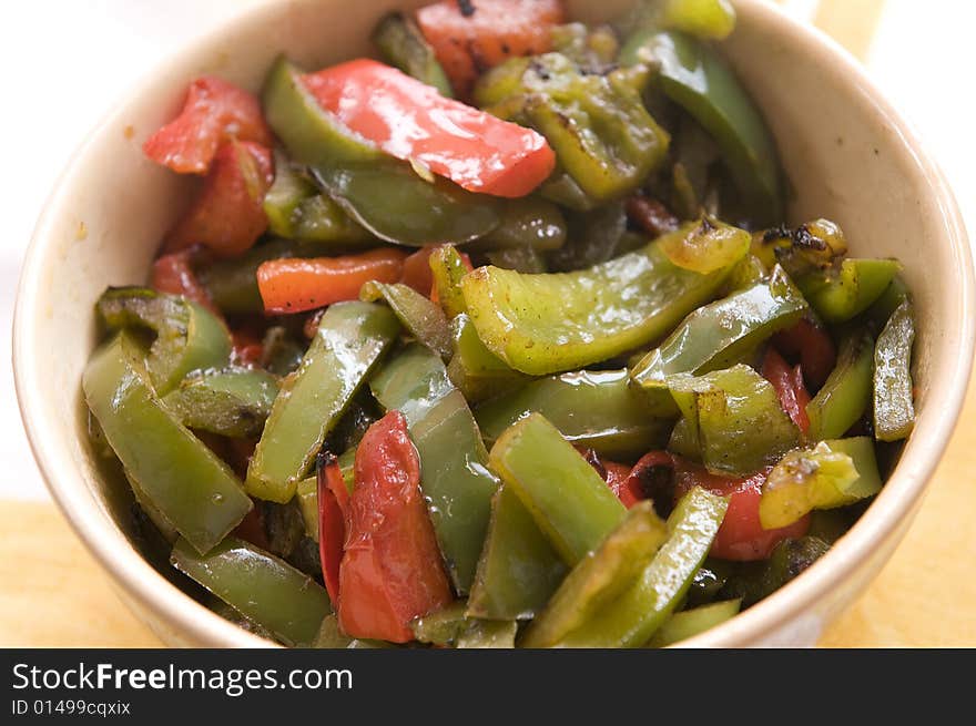 Nature fried peppers