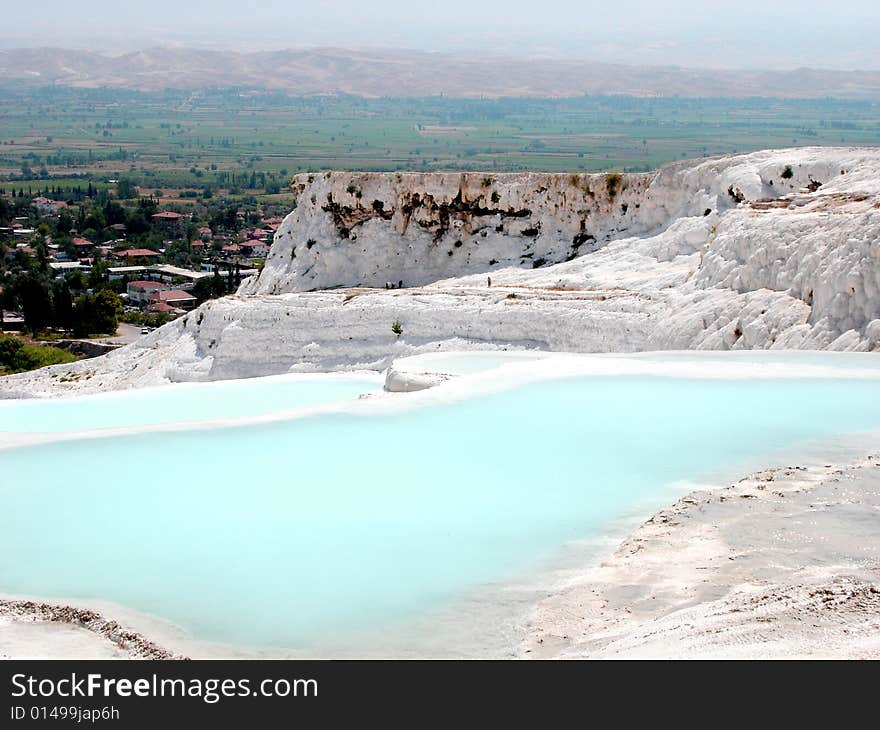 Pamukale - one of the most popular places in Turkey. Pamukale - one of the most popular places in Turkey