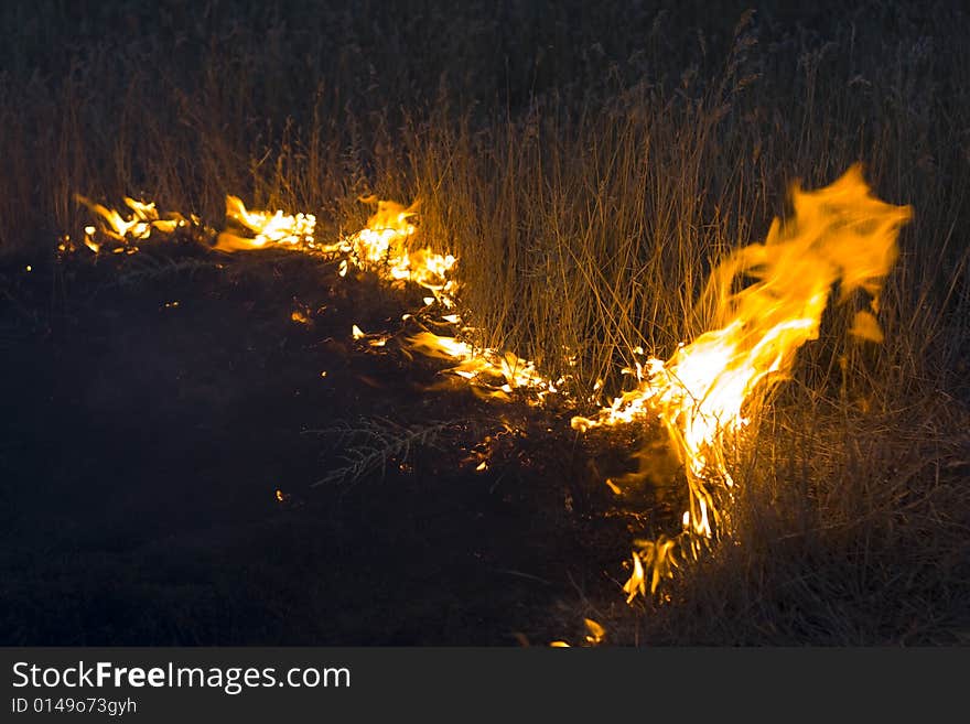 Fire In Steppe