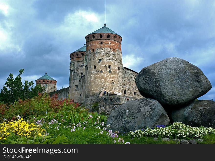 Castle with stones