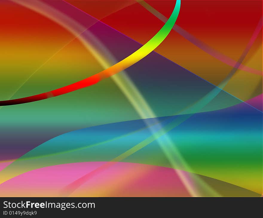 An abstract color background with waves