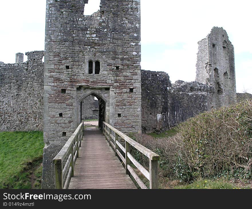 East Gate of Coity Castle near Bridgend